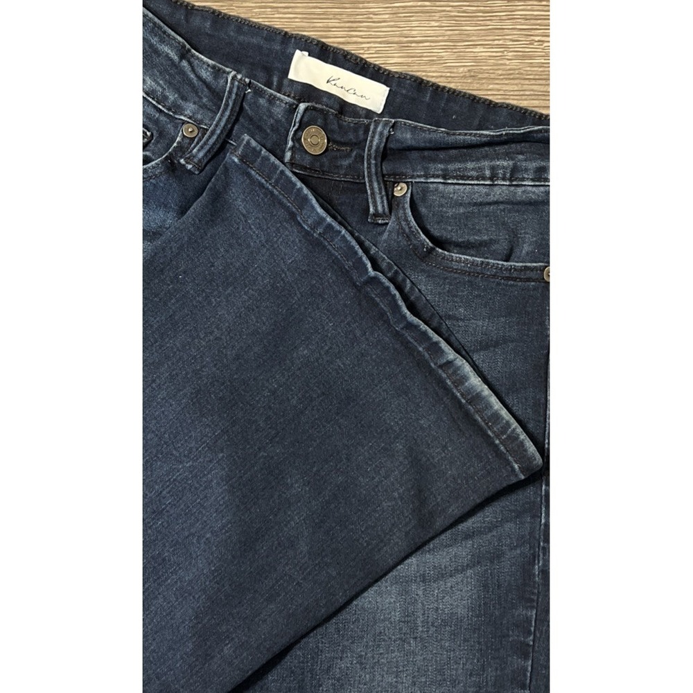 KanCan Trisha Mid Rise Super Stretch Dark Wash Flare Leg Jean SZ 5/26 (26x33)
